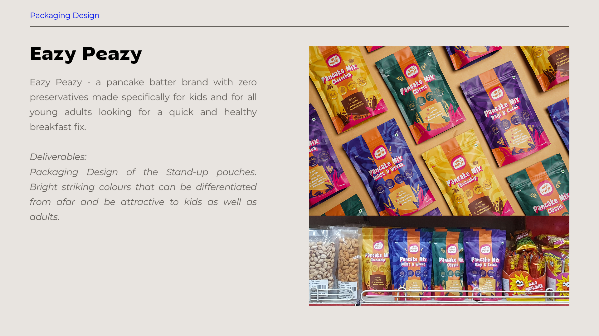 Eazy Peazy packaging