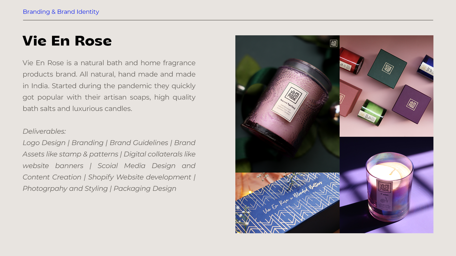 Vie En Rose home fragrance