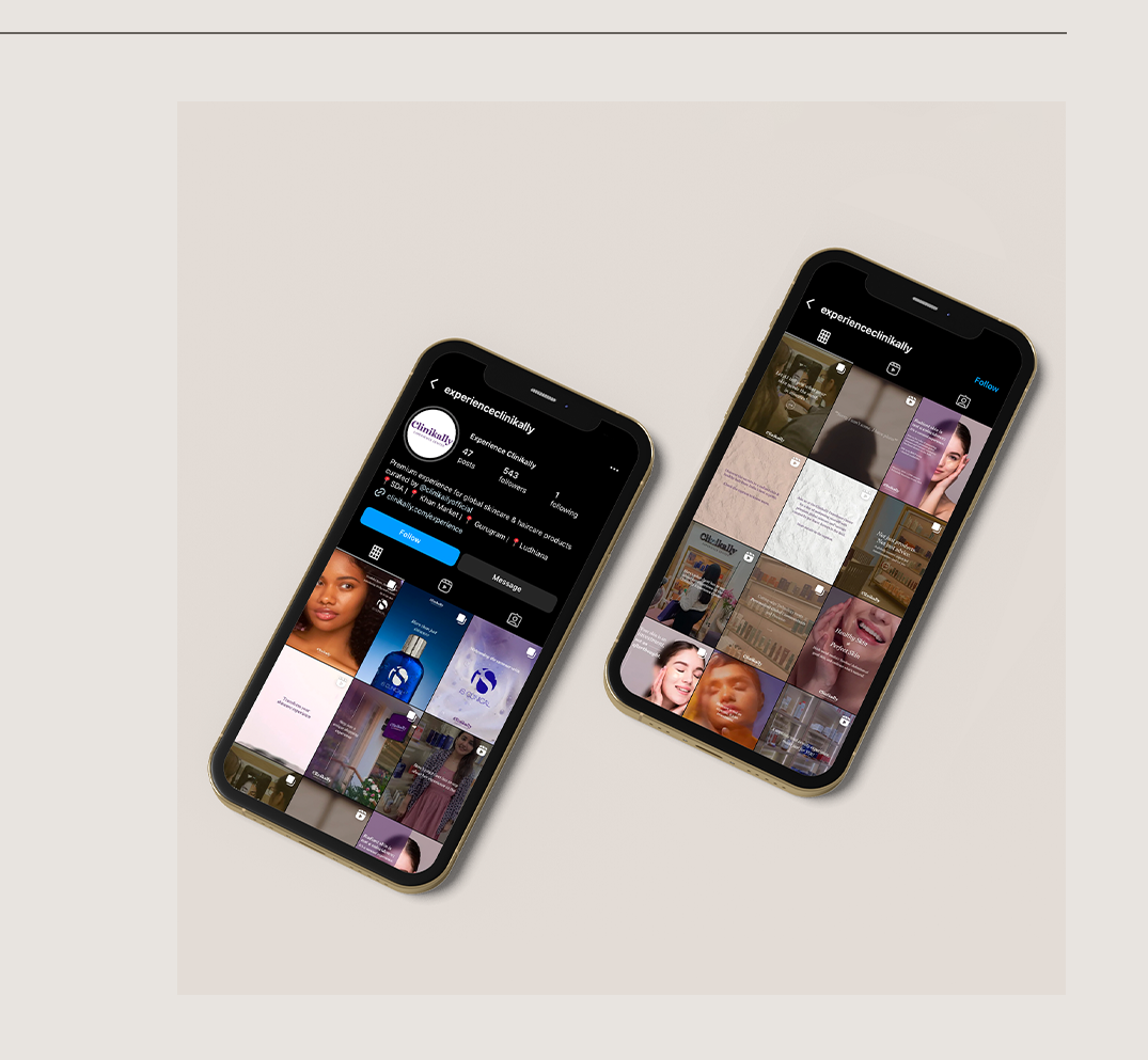 Clinikally Experience Centre social posts