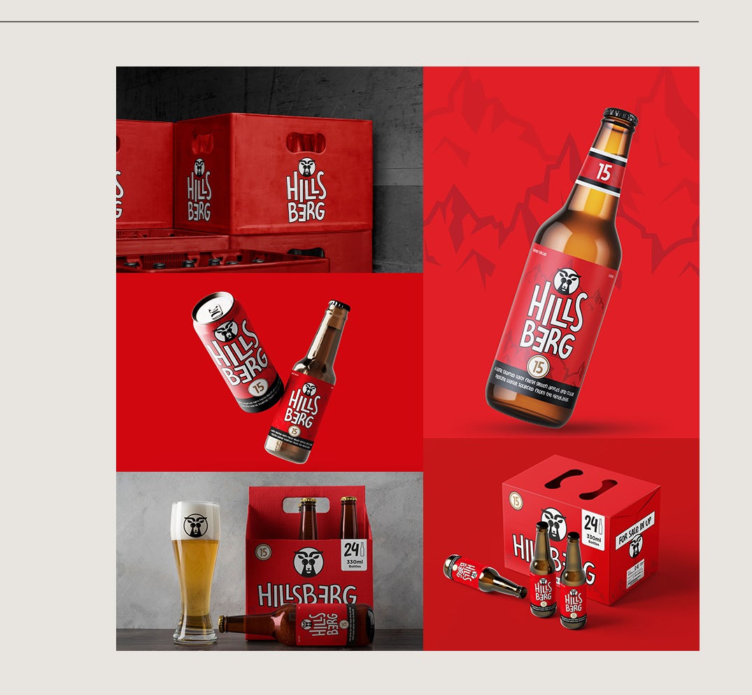 Hillsberg pint bottle packaging