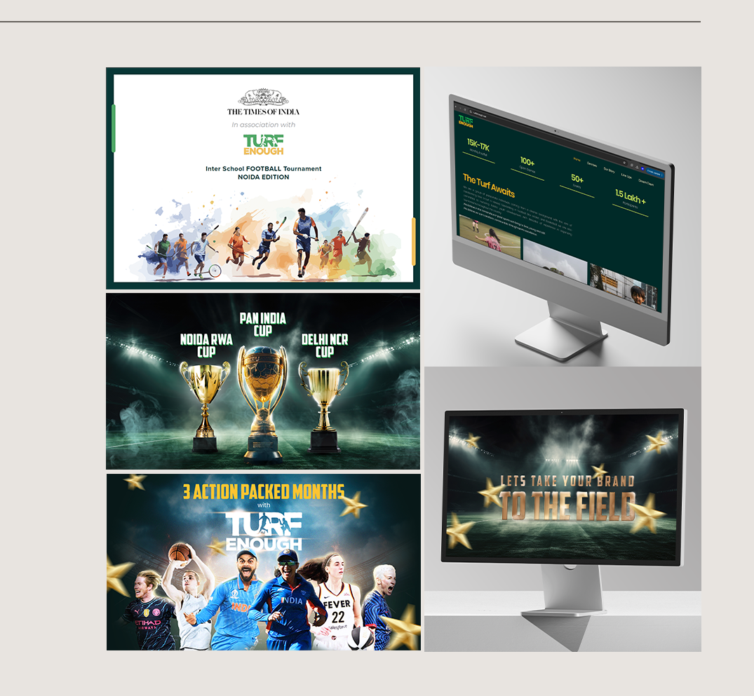 Turf Enough sports platform website